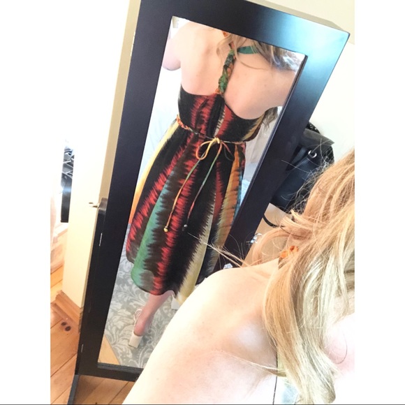MULTI COLOUR SUMMER DRESS - Picture 2 of 7